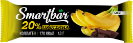 Протеиновый батончик - Банан в темной глазури, SmartBar Protein 40 г.